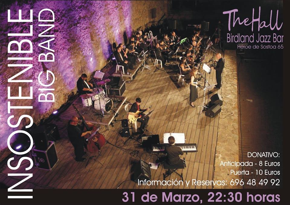 la insostenible big band the hall birdland málaga jazz bar