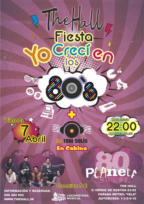 the hall fiesta yo nací en los 80