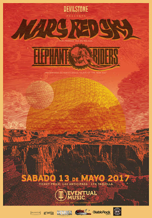 Mars Red Sky + Elephant Riders en Málaga. Estarán en la Sala Eventual