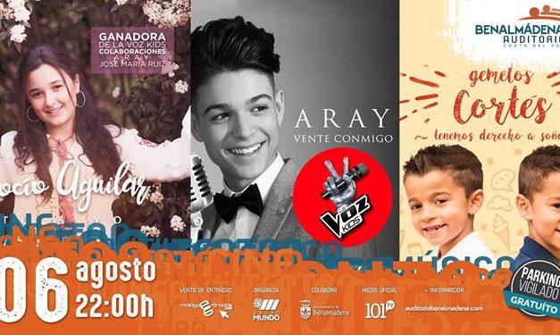 La Voz Kids – Rocío Aguilar, Aray, Gemelos Cortés – Benalmádena